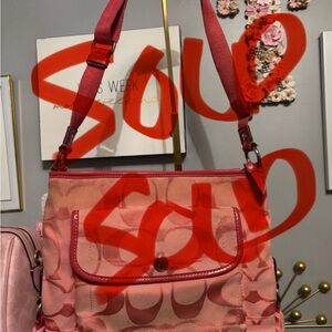 Sold
Coach Pink Shoulder Bag